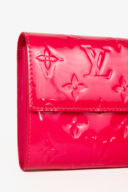 Louis Vuitton Sarah Rose Pop Monogram Vernis Leather Wallet