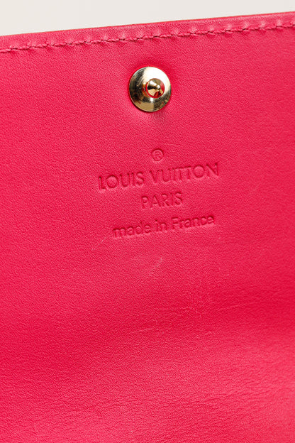 Louis Vuitton Sarah Rose Pop Monogram Vernis Leather Wallet