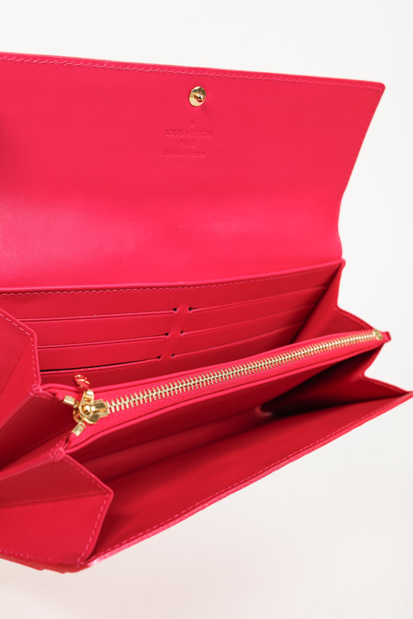 Louis Vuitton Sarah Rose Pop Monogram Vernis Leather Wallet