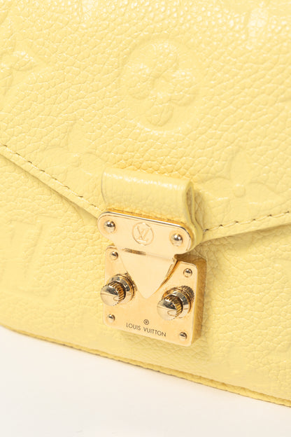 Louis Vuitton Micro Metis Jaune Monogram Empreinte Leather Mini Bag