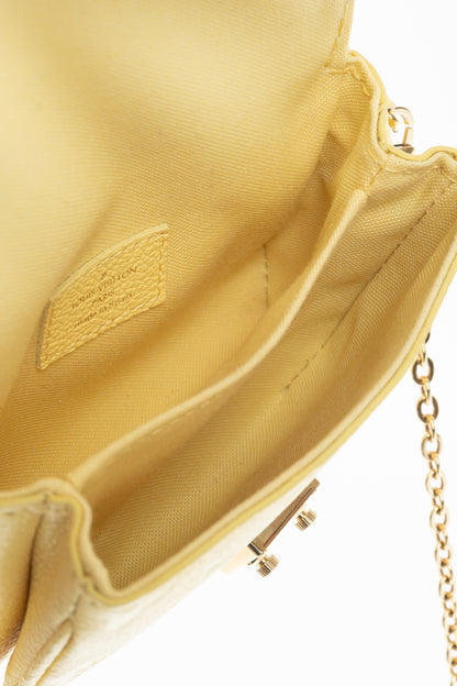 Louis Vuitton Micro Metis Jaune Monogram Empreinte Leather Mini Bag