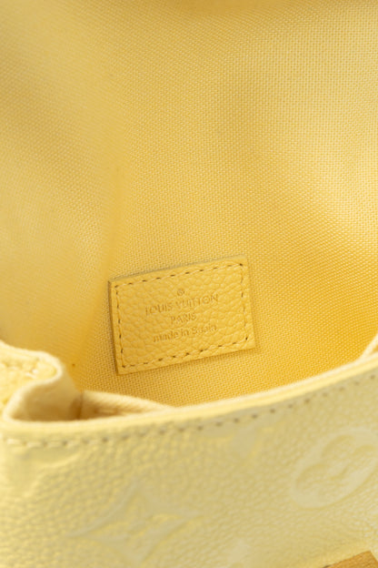 Louis Vuitton Micro Metis Jaune Monogram Empreinte Leather Mini Bag