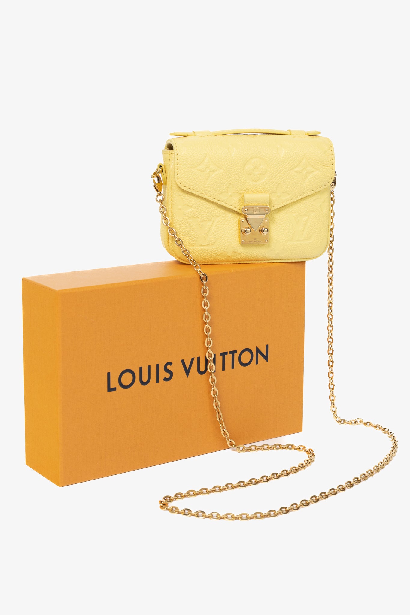 Louis Vuitton Micro Metis Jaune Monogram Empreinte Leather Mini Bag