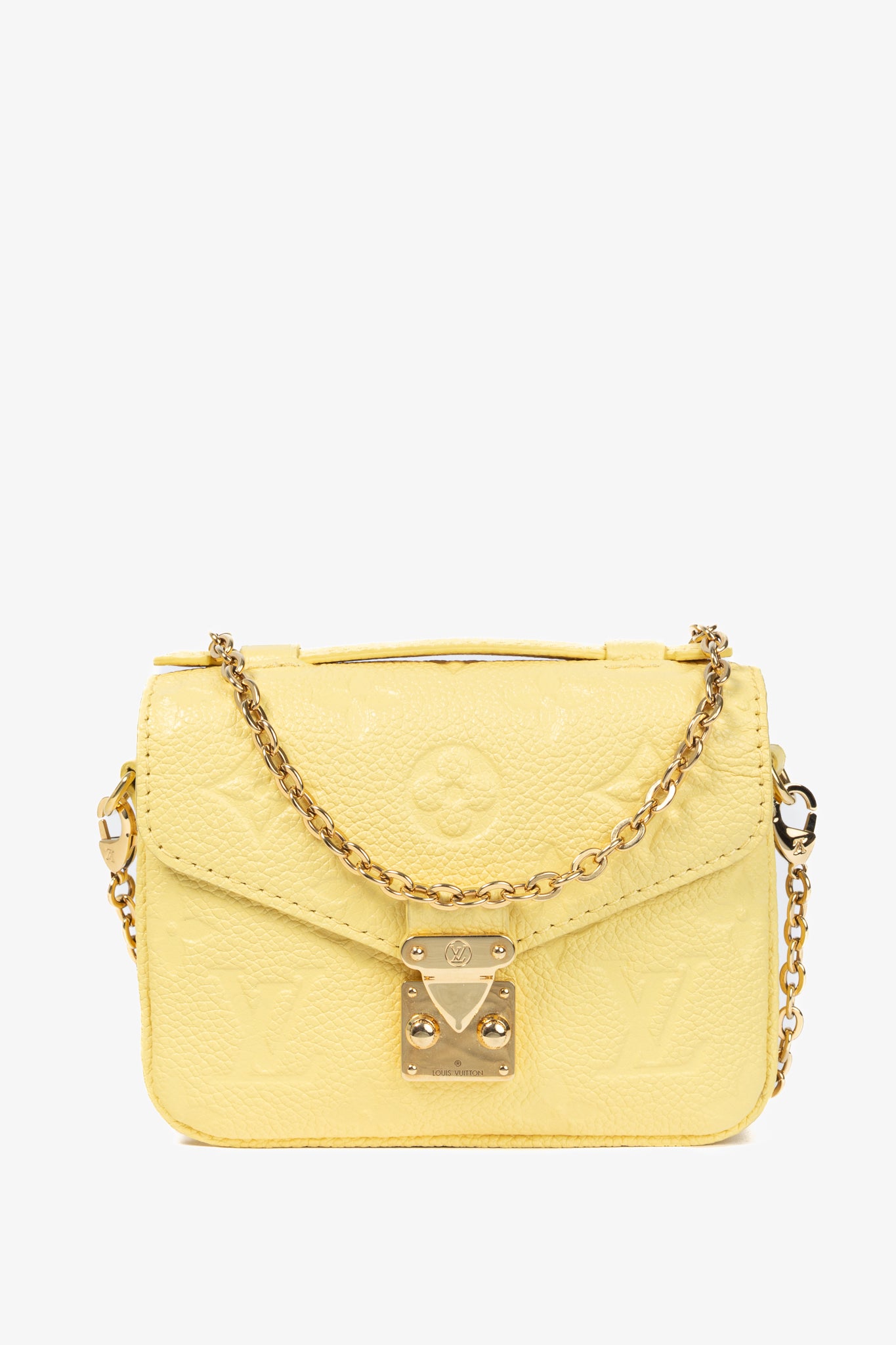 Louis Vuitton Micro Metis Jaune Monogram Empreinte Leather Mini Bag
