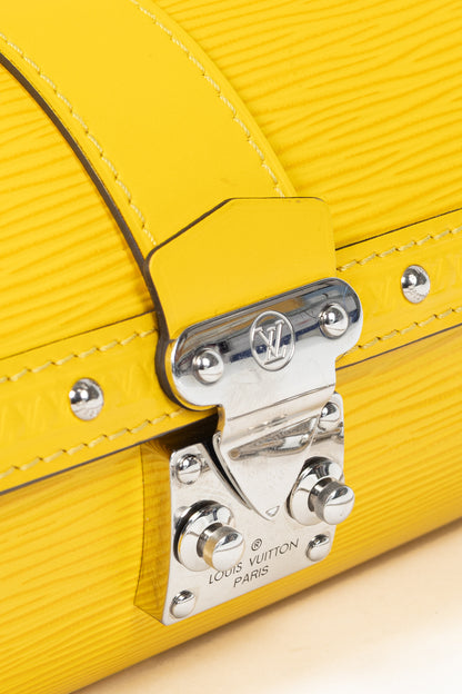 Louis Vuitton Papillon Trunk Jaune Epi Leather Handbag