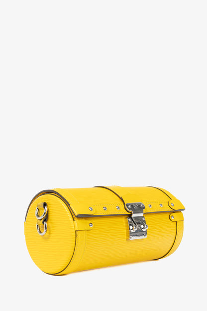 Louis Vuitton Papillon Trunk Jaune Epi Leather Handbag