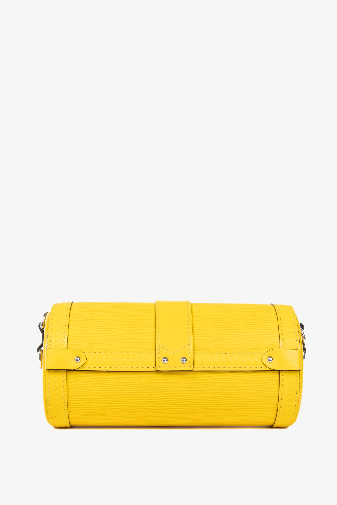 Louis Vuitton Papillon Trunk Jaune Epi Leather Handbag