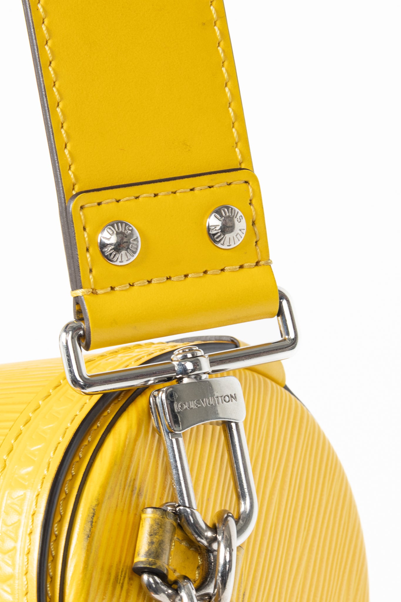 Louis Vuitton Papillon Trunk Jaune Epi Leather Handbag