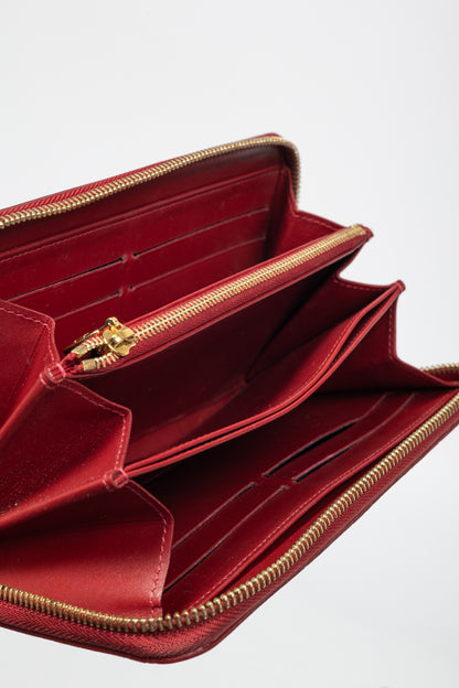 Louis Vuitton Zippy Pomme D'Amour Monogram Vernis Wallet