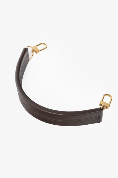 Louis Vuitton Brown Leather Bag Handle