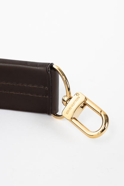 Louis Vuitton Brown Leather Bag Handle