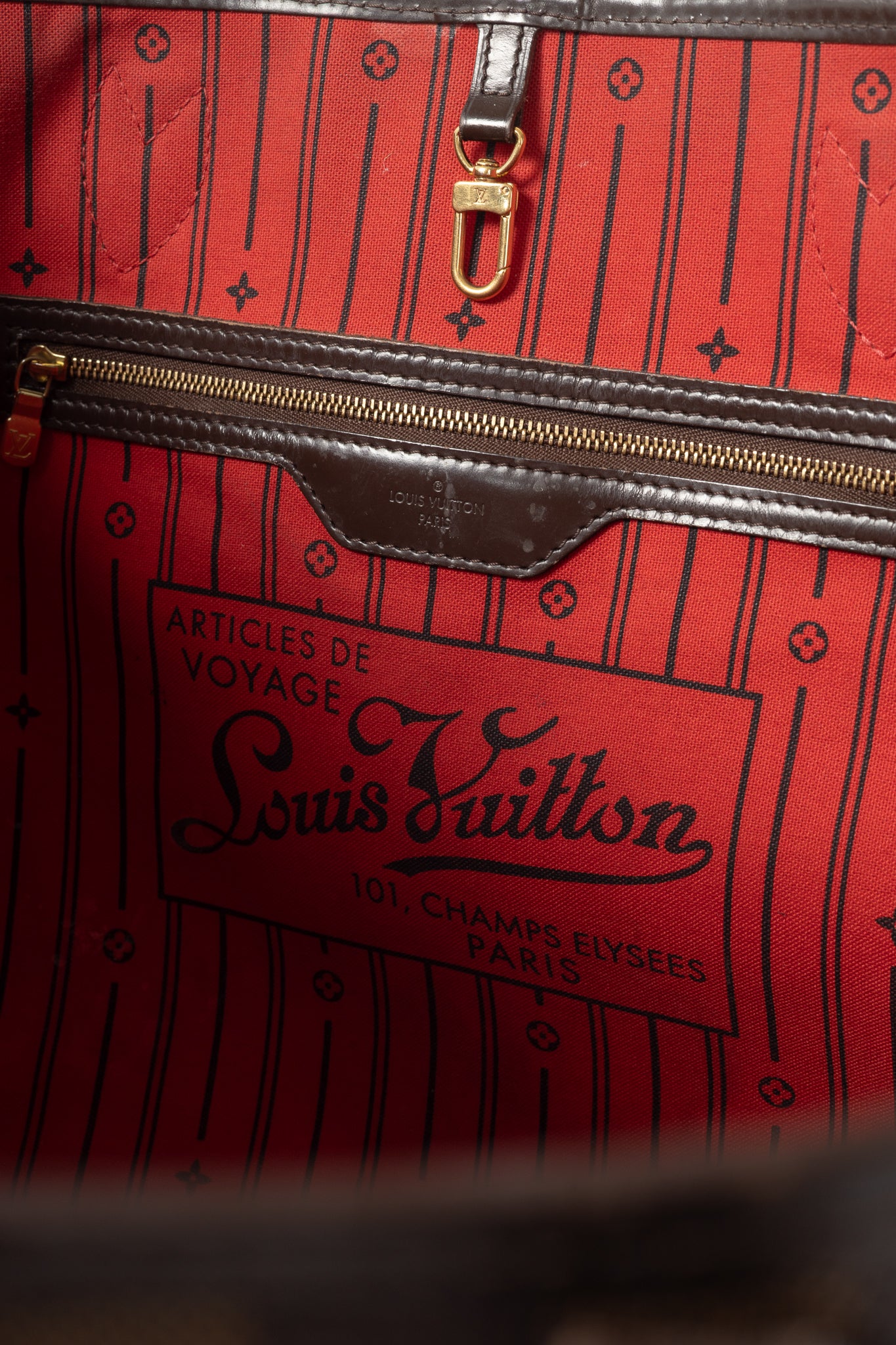 Louis Vuitton Neverfull GM Damier Ebene Canvas Tote
