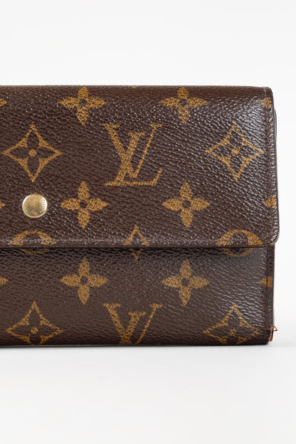 Louis Vuitton Brown Porte Tresor Monogram Canvas International Wallet