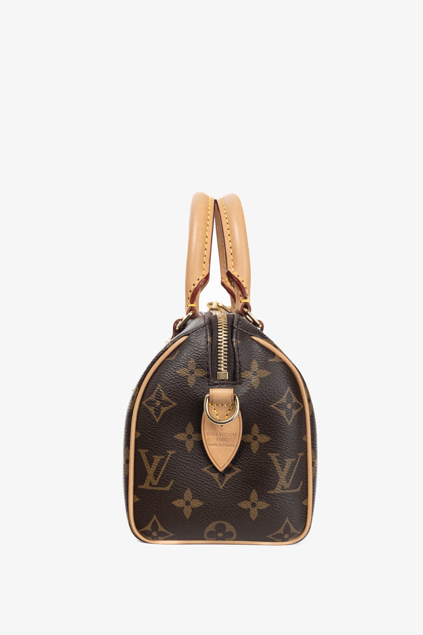 Louis Vuitton Speedy Bandouliere 20 Monogram Canvas Handbag with Fuchsia Strap