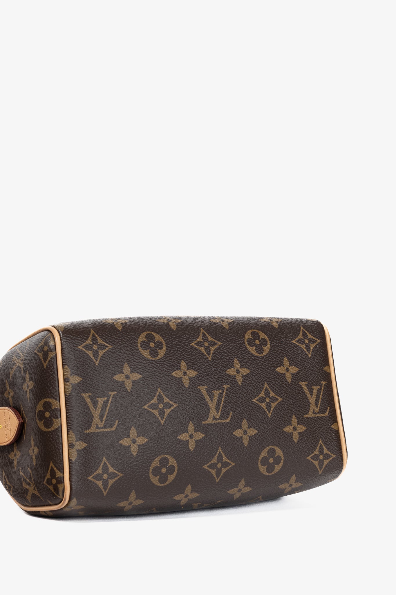 Louis Vuitton Speedy Bandouliere 20 Monogram Canvas Handbag with Fuchsia Strap