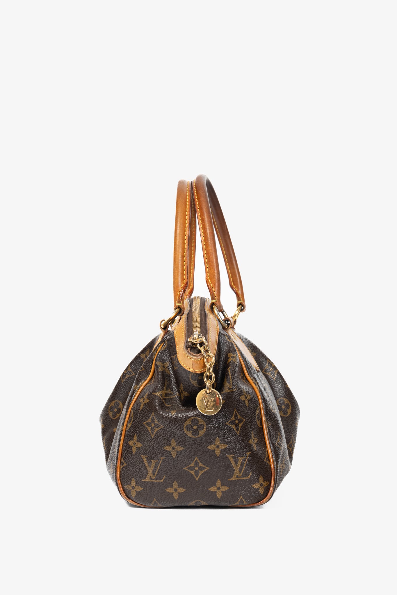 Louis Vuitton Tivoli PM Monogram Canvas & Leather-Trim Handbag