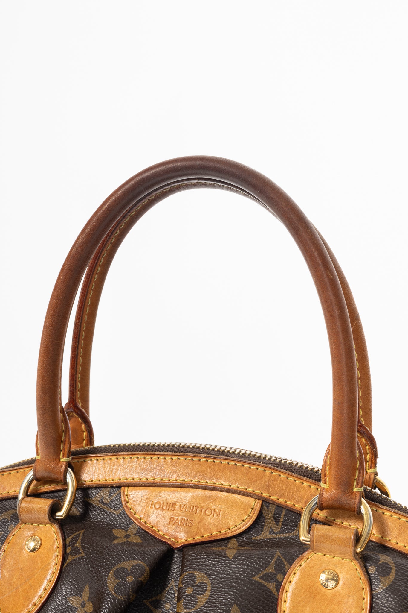 Louis Vuitton Tivoli PM Monogram Canvas & Leather-Trim Handbag