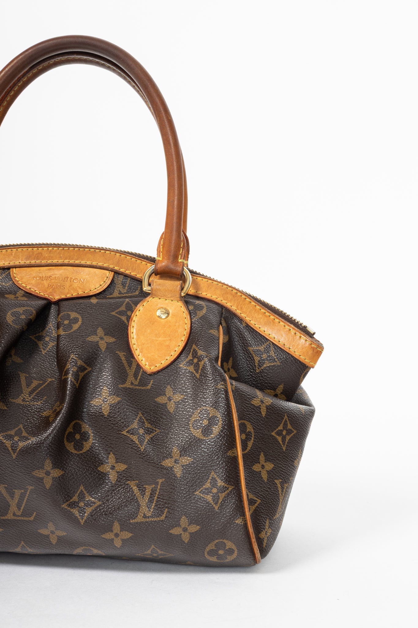 Louis Vuitton Tivoli PM Monogram Canvas & Leather-Trim Handbag