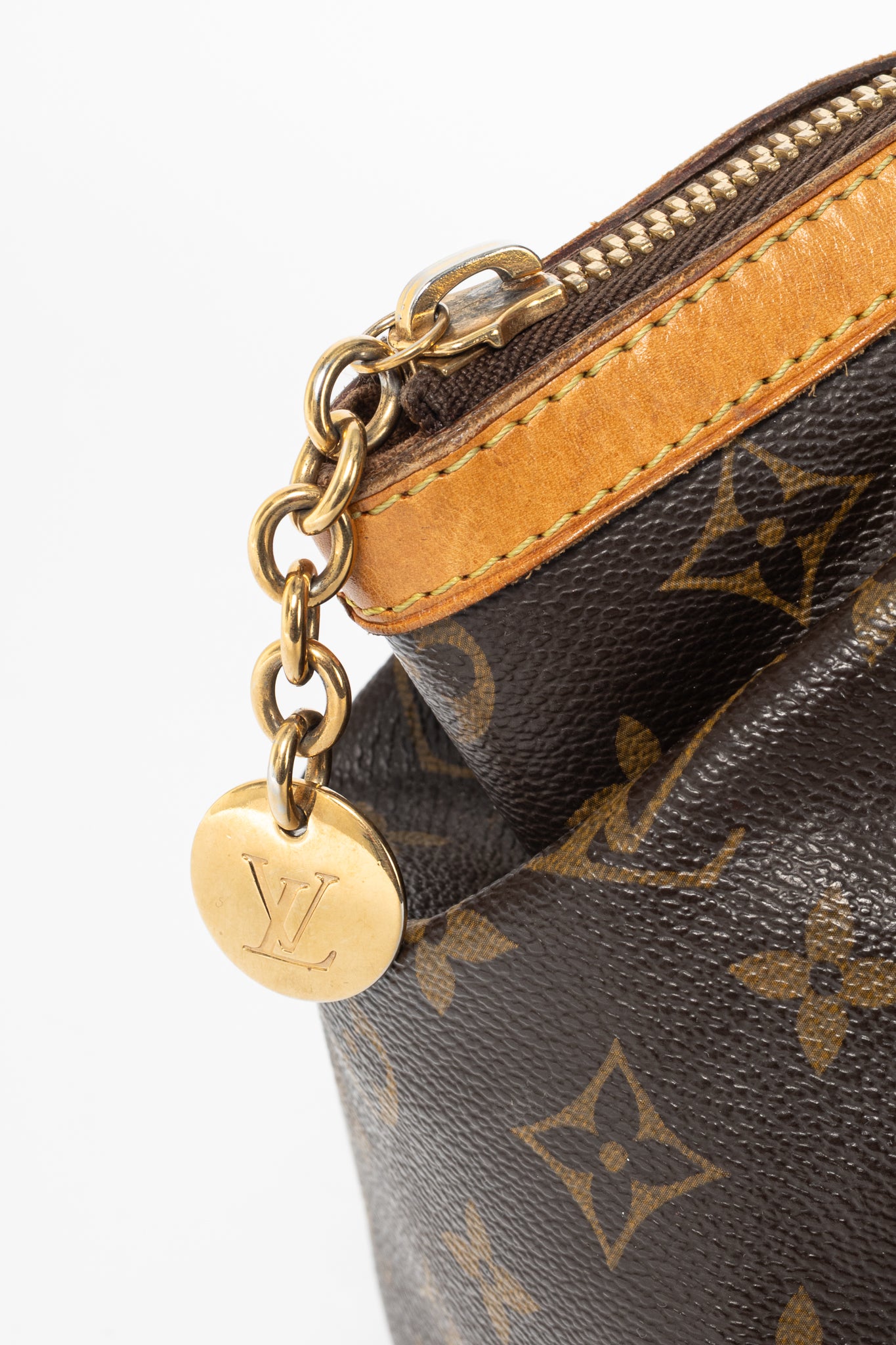 Louis Vuitton Tivoli PM Monogram Canvas & Leather-Trim Handbag