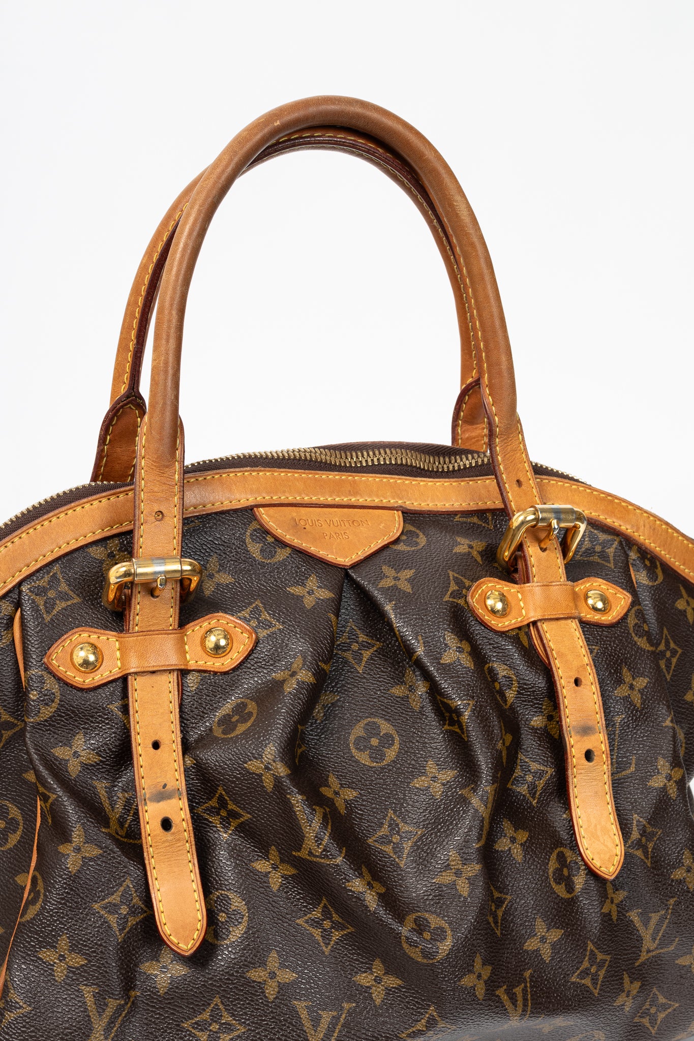 Louis Vuitton Tivoli GM Monogram Canvas & Leather-Trim Handbag