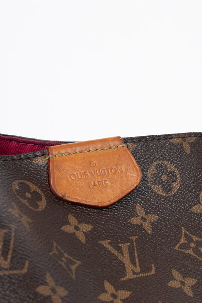 Louis Vuitton Graceful MM Monogram Canvas Hobo