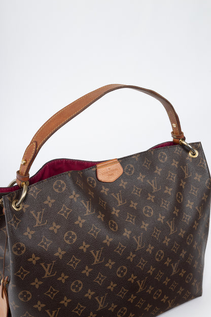 Louis Vuitton Graceful MM Monogram Canvas Hobo