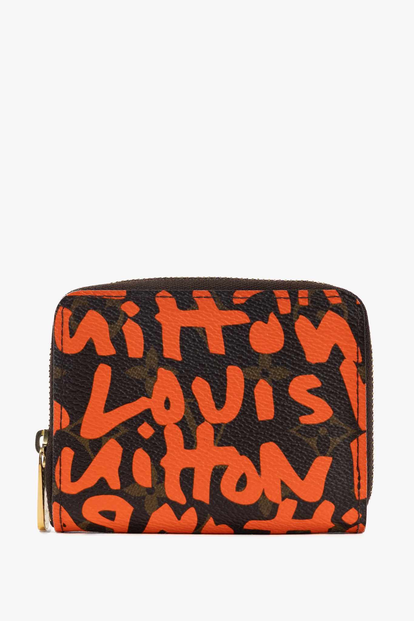 Louis Vuitton Zippy Orange Monogram Graffiti Coin Purse
