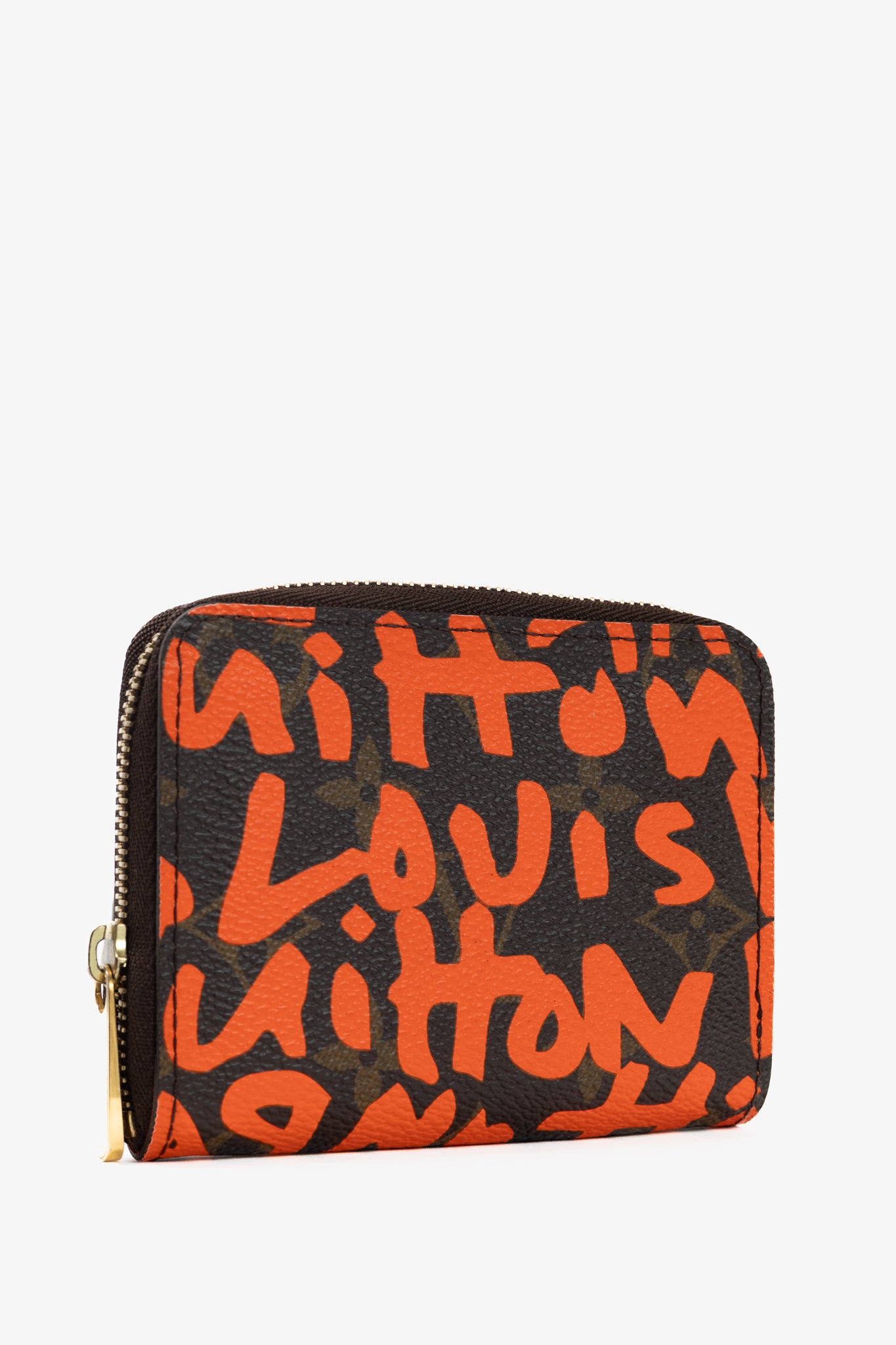 Louis Vuitton Zippy Orange Monogram Graffiti Coin Purse