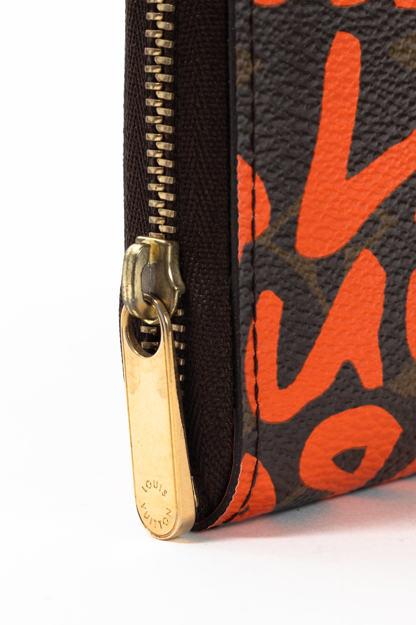 Louis Vuitton Zippy Orange Monogram Graffiti Coin Purse