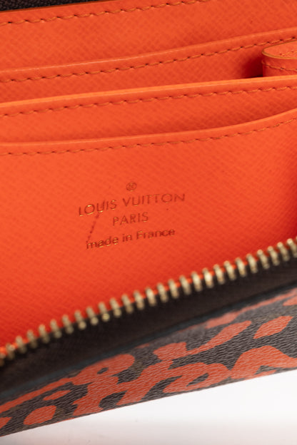 Louis Vuitton Zippy Orange Monogram Graffiti Coin Purse