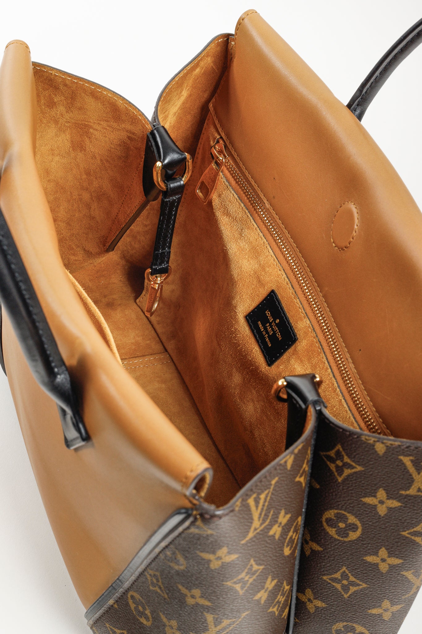 Louis Vuitton 2014 Tote W PM Brown Leather Monogram