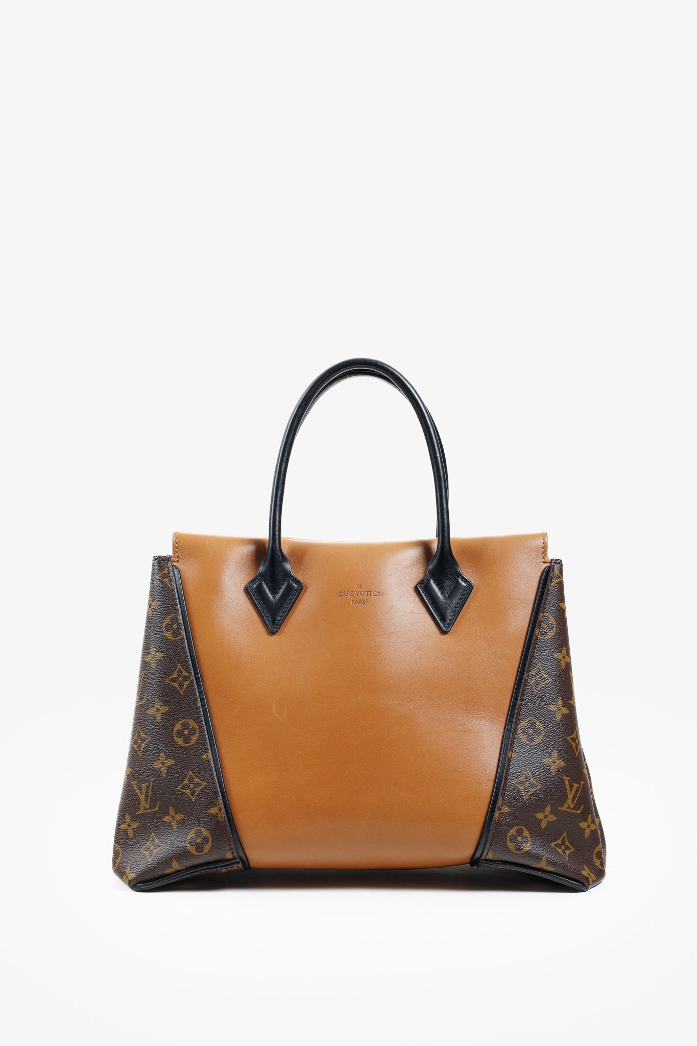 Louis Vuitton 2014 Tote W PM Brown Leather Monogram