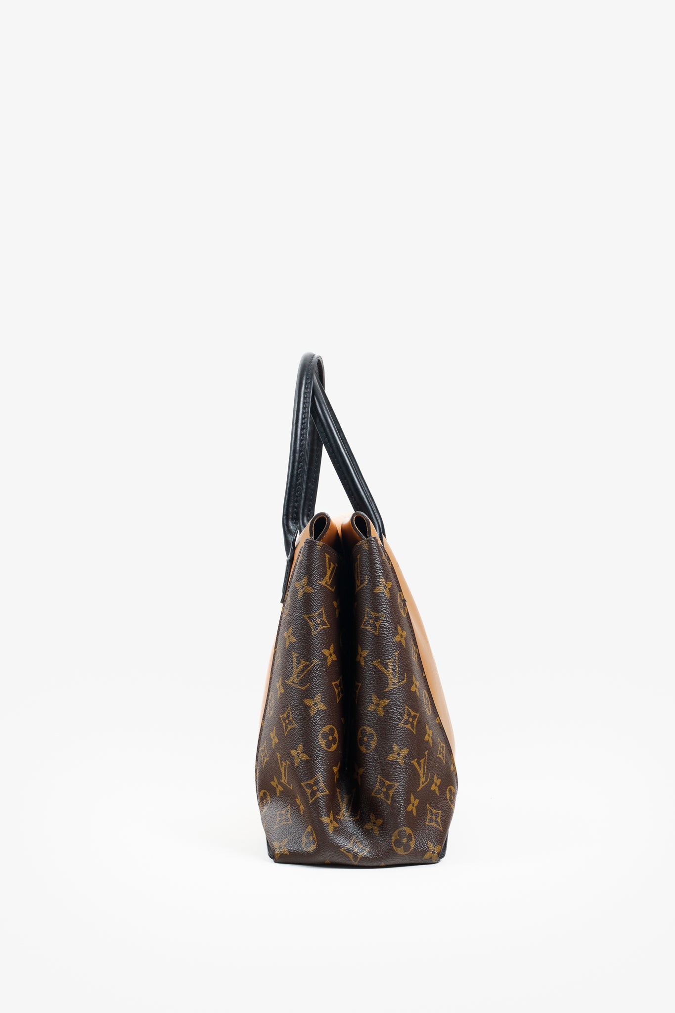 Louis Vuitton 2014 Tote W PM Brown Leather Monogram