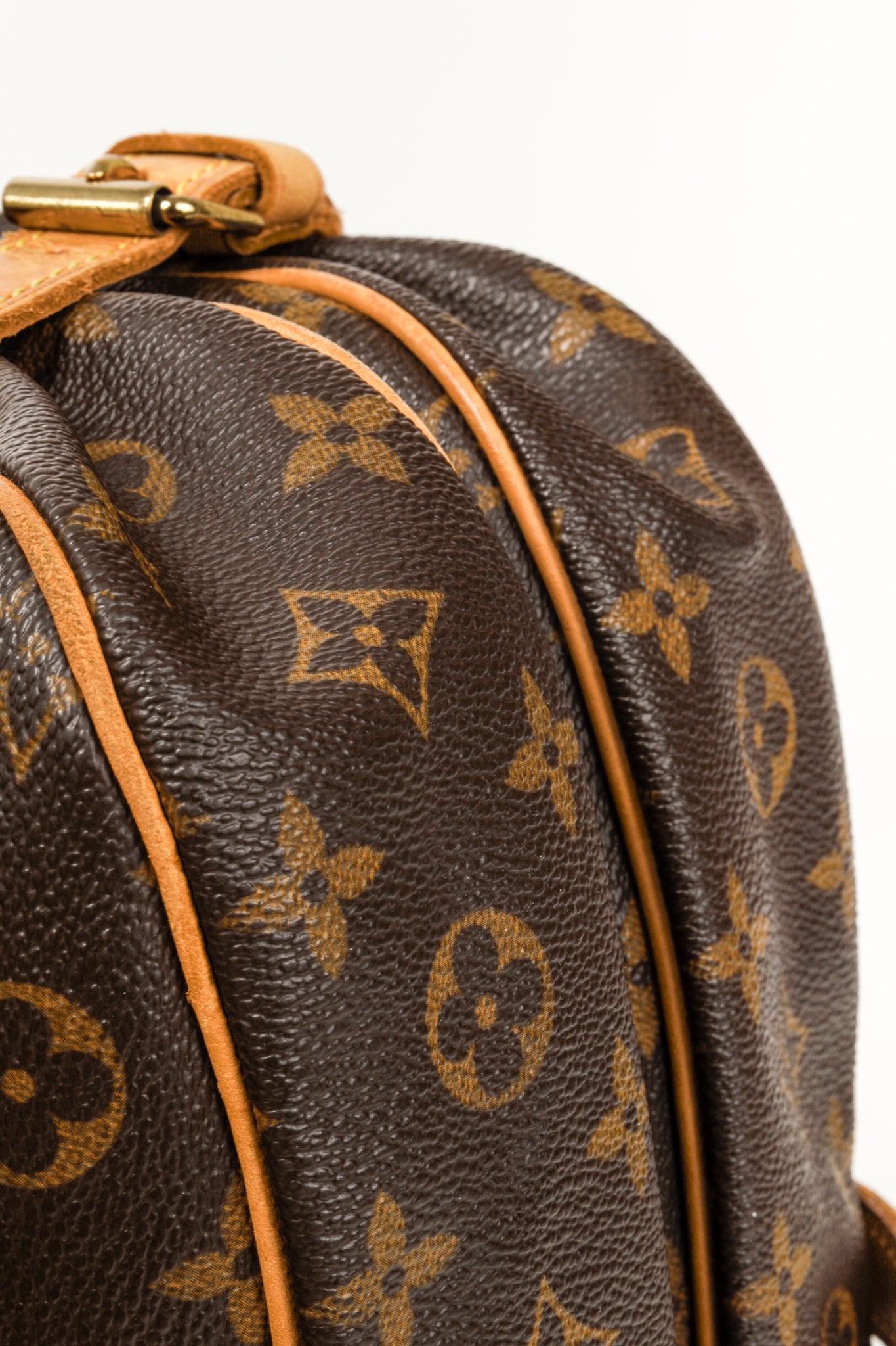 Louis Vuitton Saumur 28 Brown Monogram Double Side Saddle Messenger Bag