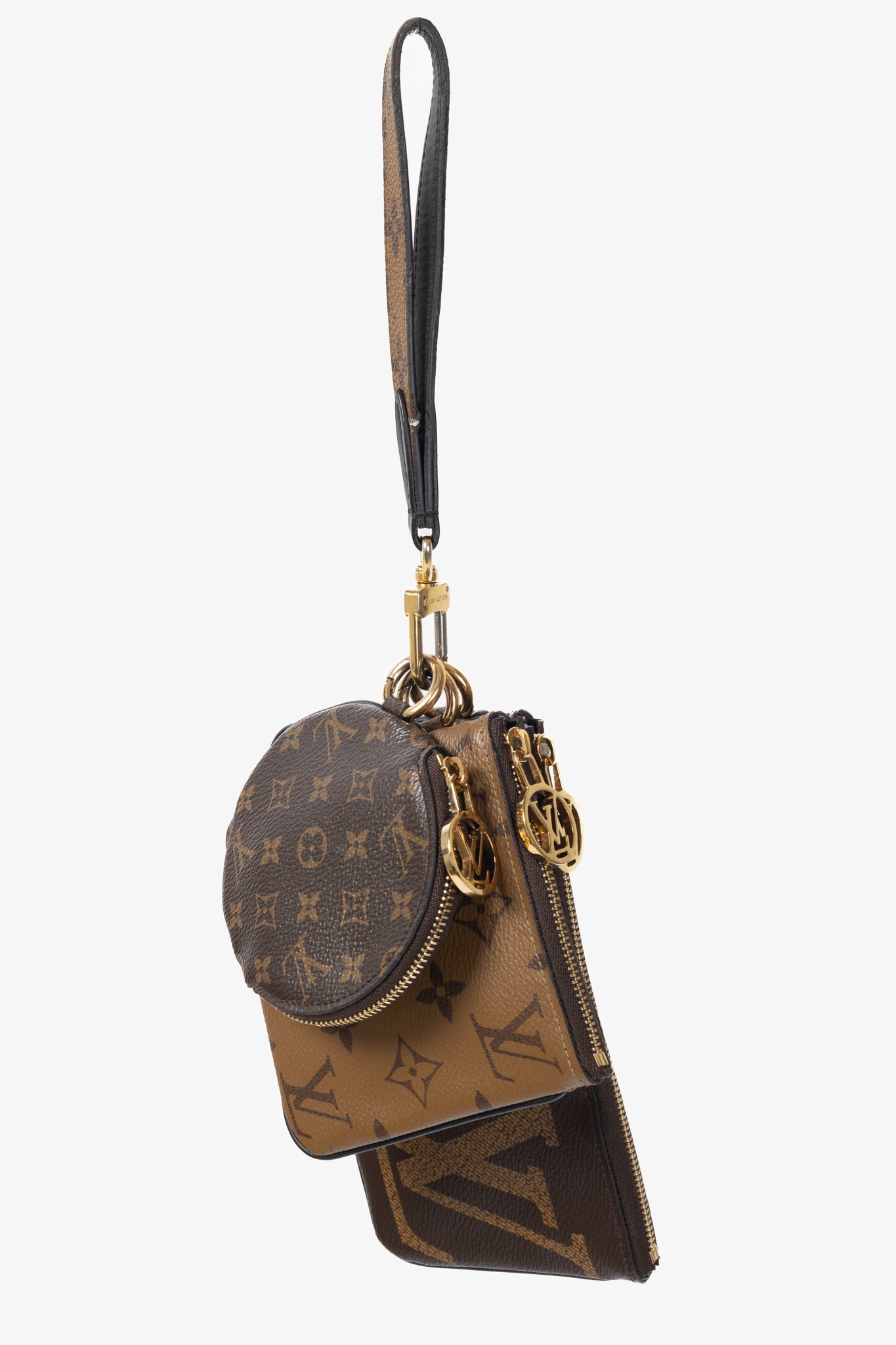 Louis Vuitton Monogram & Monogram Reverse Canvas Trio Pouch