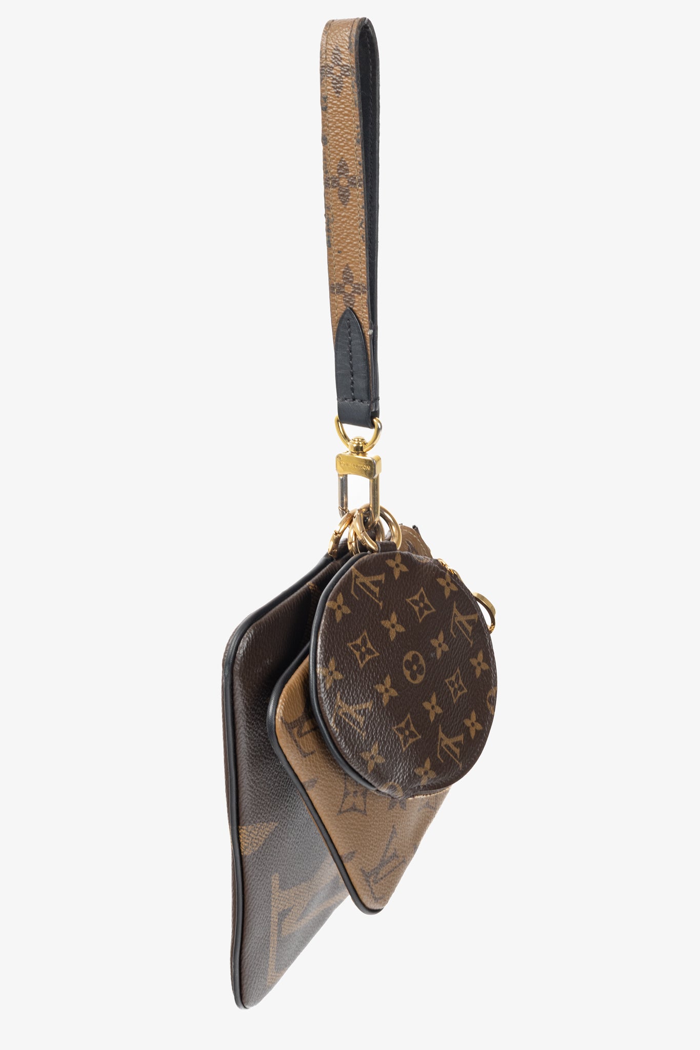 Louis Vuitton Monogram & Monogram Reverse Canvas Trio Pouch