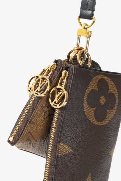 Louis Vuitton Monogram & Monogram Reverse Canvas Trio Pouch