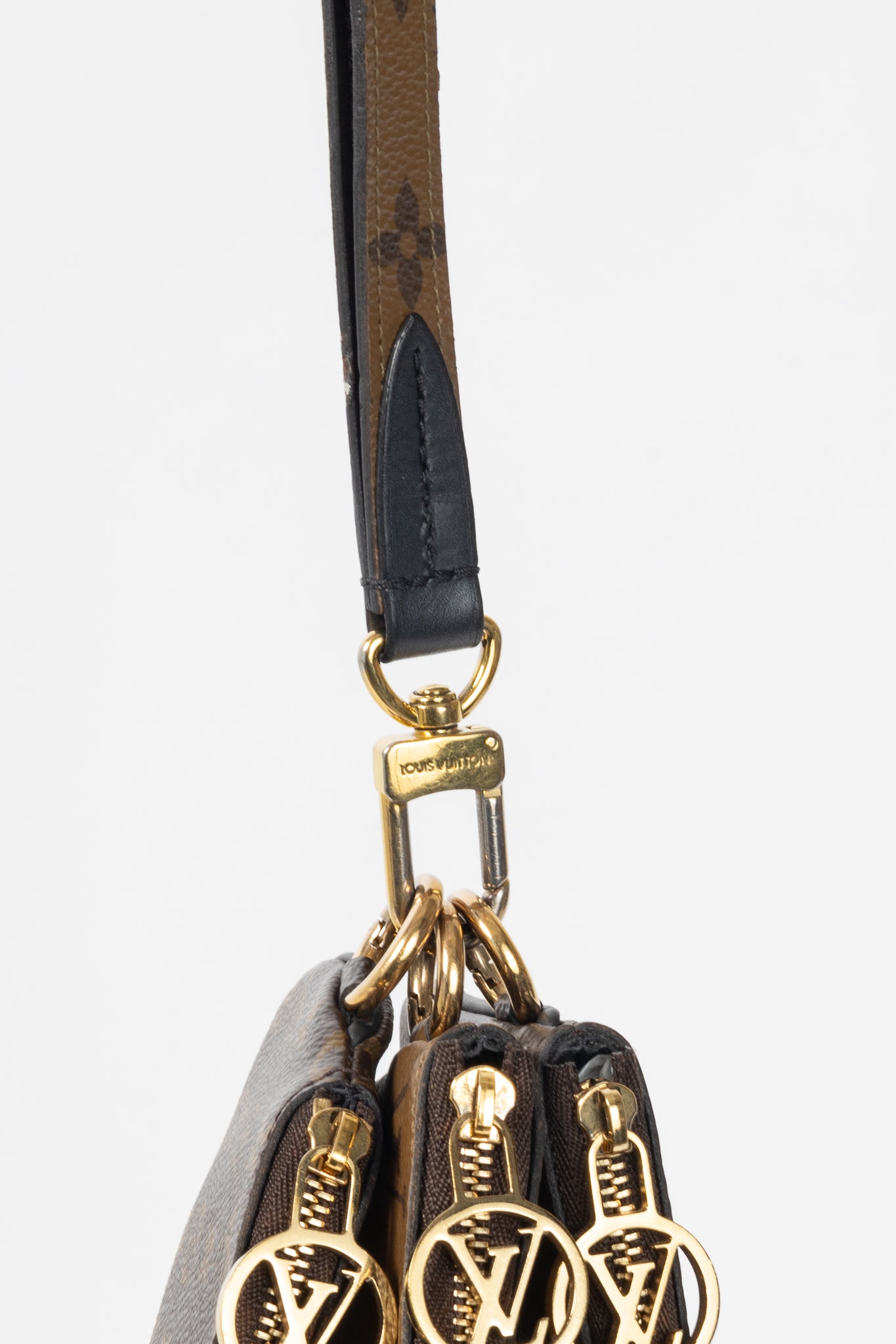 Louis Vuitton Monogram & Monogram Reverse Canvas Trio Pouch