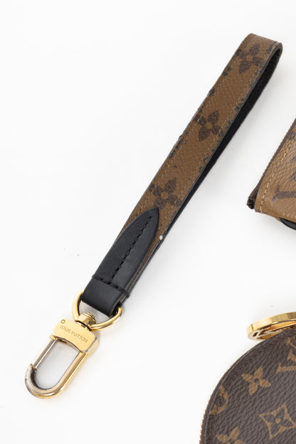 Louis Vuitton Monogram & Monogram Reverse Canvas Trio Pouch