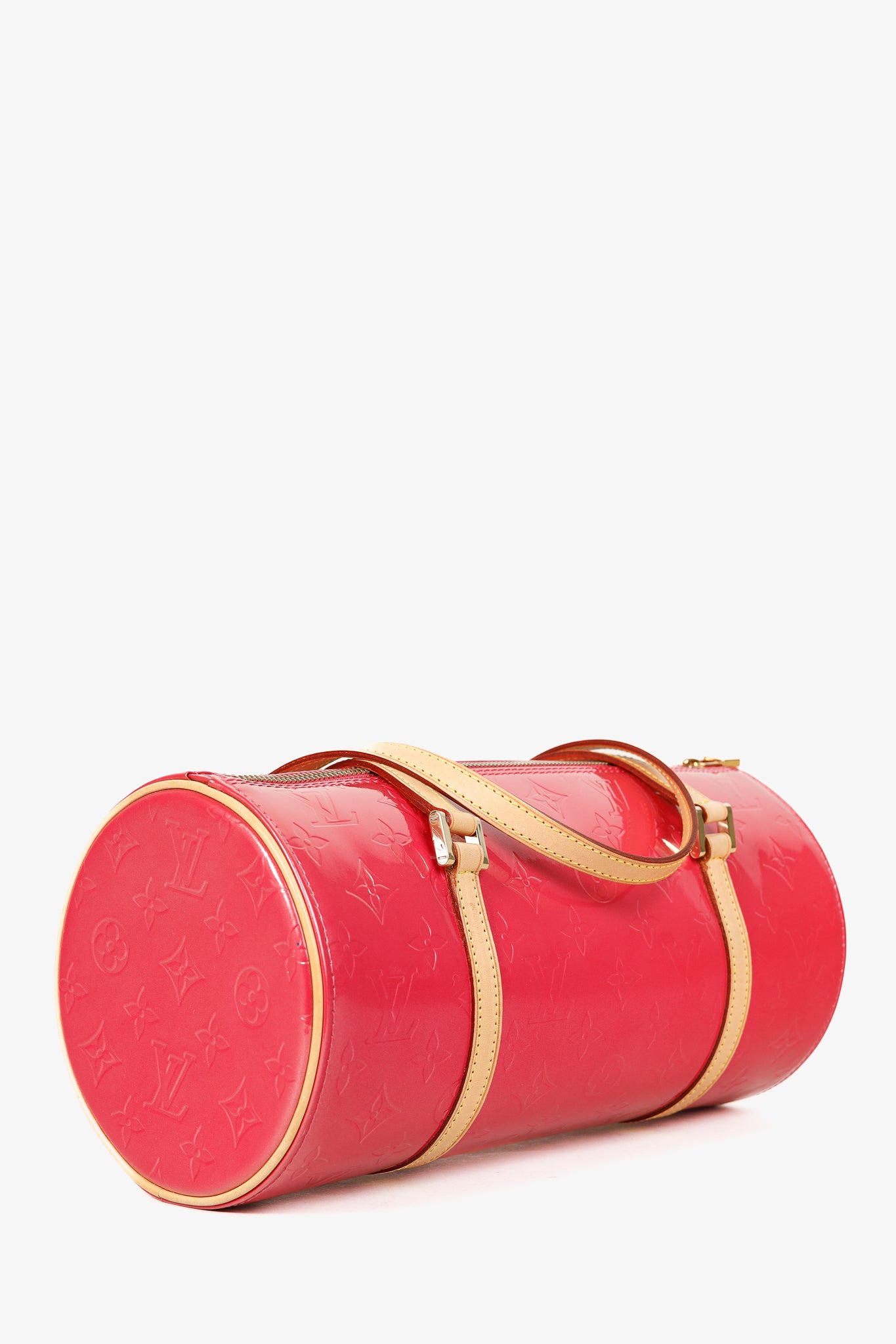 Louis Vuitton Bedford Framboise Monogram Vernis Leather Barrel Bag