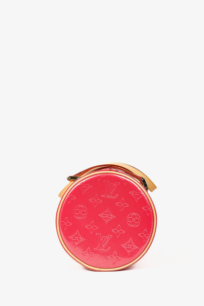 Louis Vuitton Bedford Framboise Monogram Vernis Leather Barrel Bag