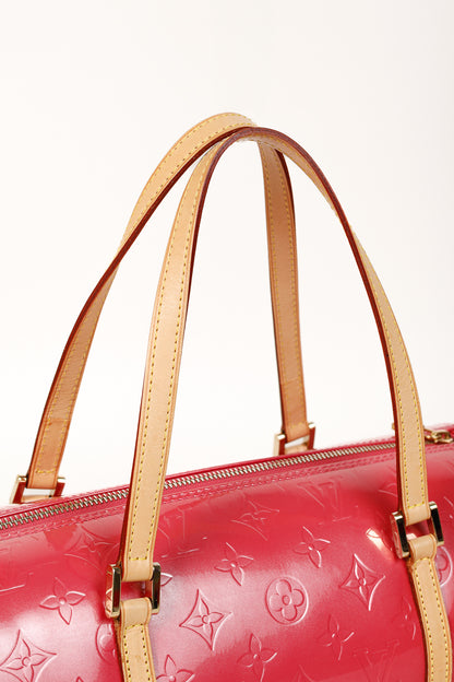 Louis Vuitton Bedford Framboise Monogram Vernis Leather Barrel Bag