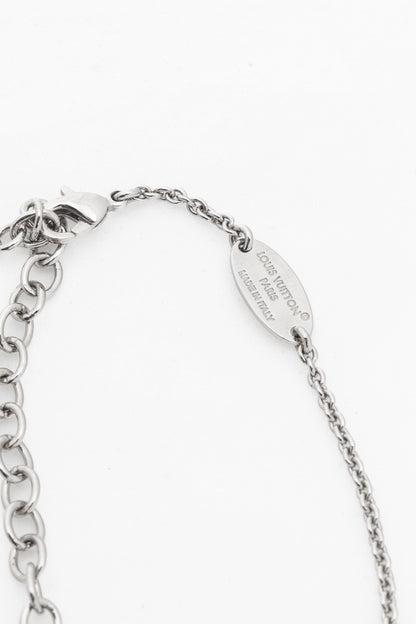 Louis Vuitton Essential V Silver-Tone Supple Necklace