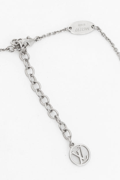 Louis Vuitton Essential V Silver-Tone Supple Necklace
