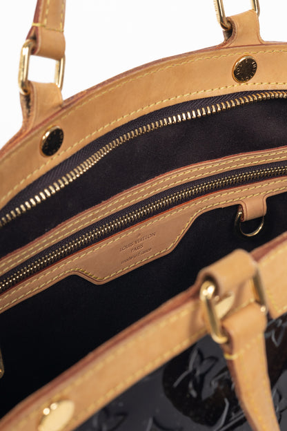 Louis Vuitton Brea MM Amarante Monogram Vernis Leather Tote