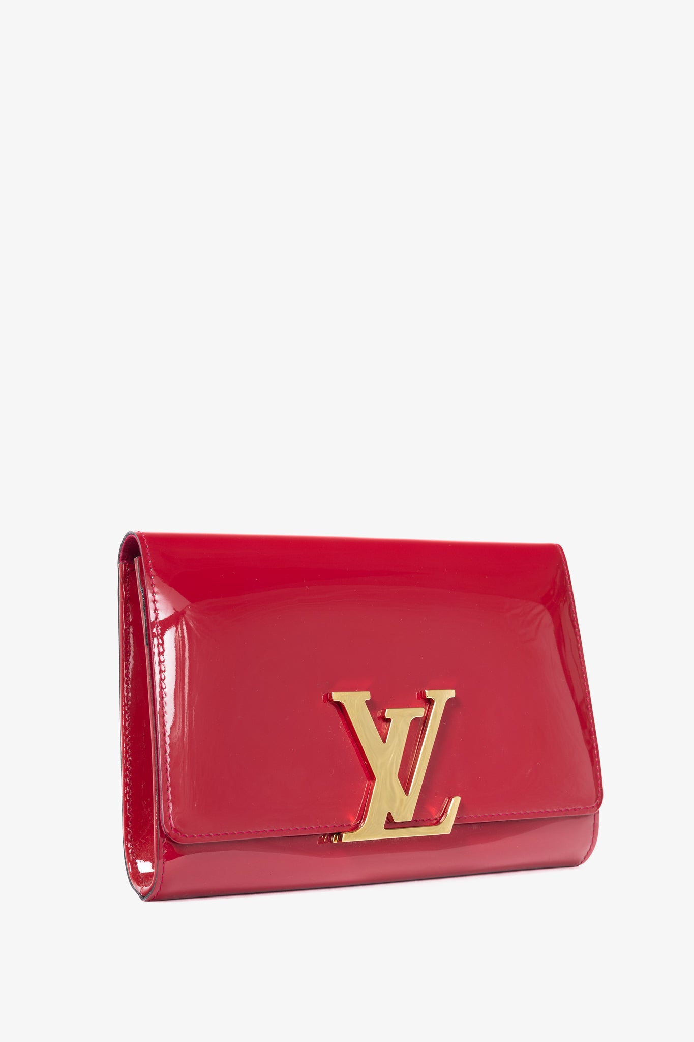 Louis Vuitton Louise Indian Rose Vernis Leather LV Clutch