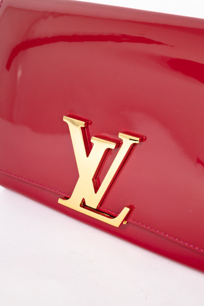 Louis Vuitton Louise Indian Rose Vernis Leather LV Clutch