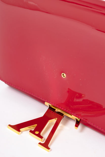 Louis Vuitton Louise Indian Rose Vernis Leather LV Clutch
