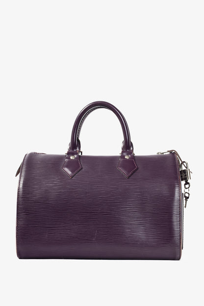 Louis Vuitton Speedy Cassis Epi Leather Boston Bag