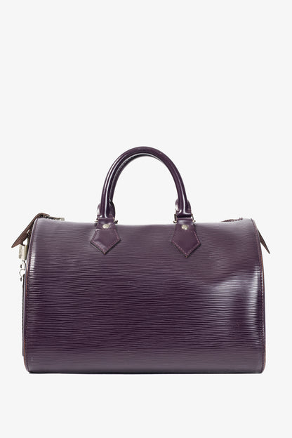 Louis Vuitton Speedy Cassis Epi Leather Boston Bag